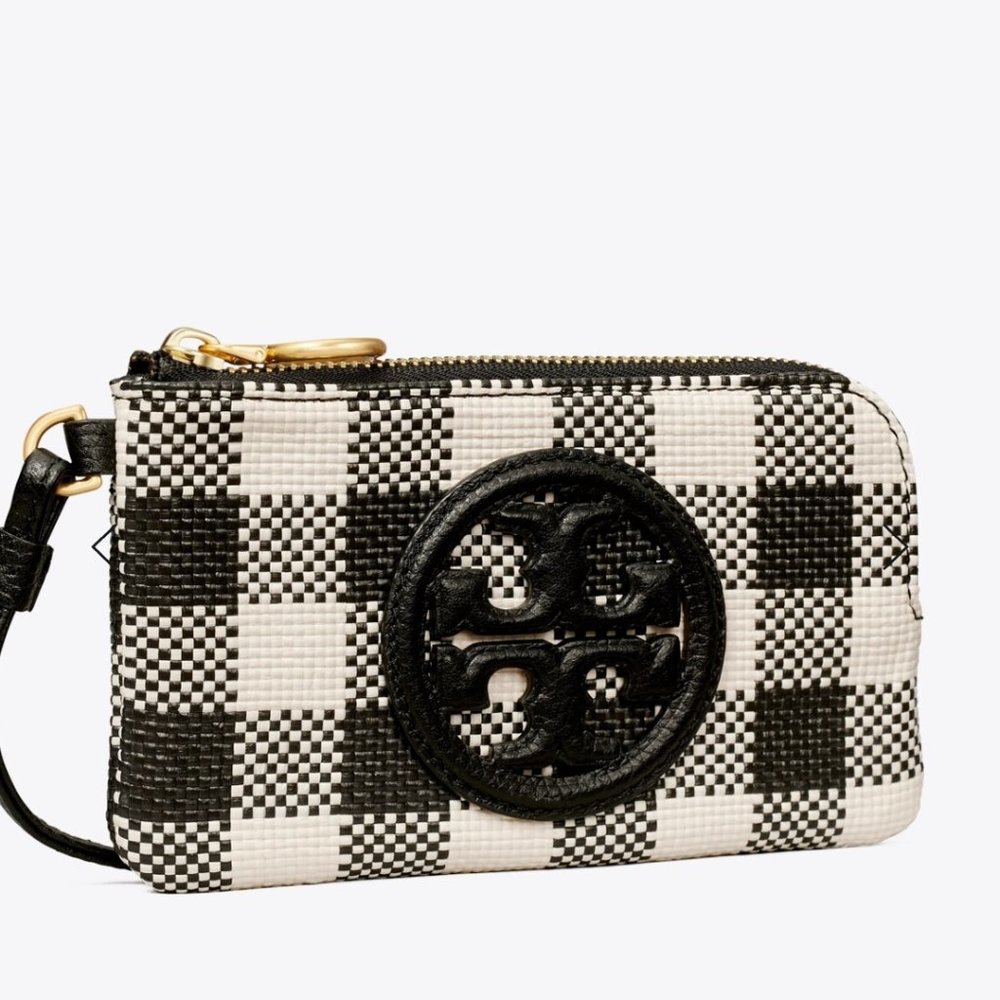 Tory Burch Perry Bombe Gingham Wristlet